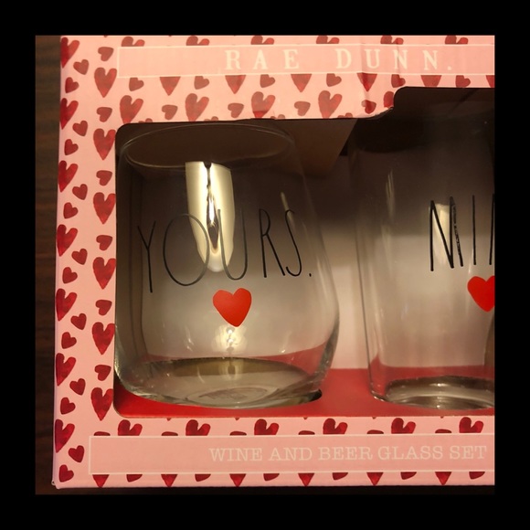 NIB Rae Dunn Wine and Beer Glass Set - Picture 2 of 8